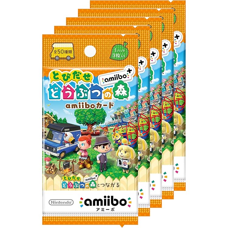 Amazon | どうぶつの森amiiboカード 第4弾 (5パックセット)+amiibo