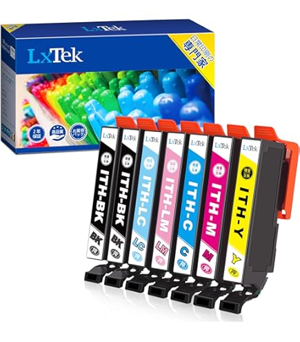 Amazon.co.jp: LxTek ITH-6CL 互換インクカートリッジ エプソン(Epson