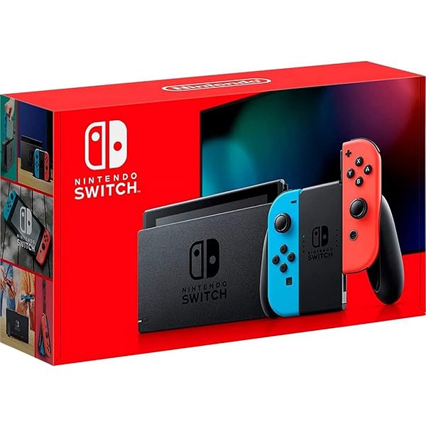 Amazon.com: Nintendo Switch with Neon Blue and Neon Red Joy-Con