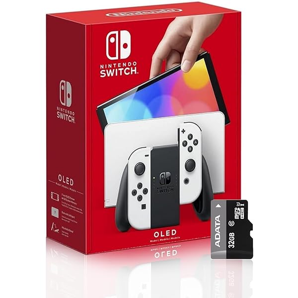 Amazon.com: Nintendo Switch (OLED model) with White Joy-Con and