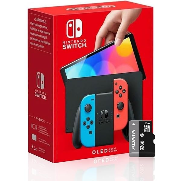 Amazon.com: Nintendo Switch – OLED Model w/Neon Red & Neon Blue