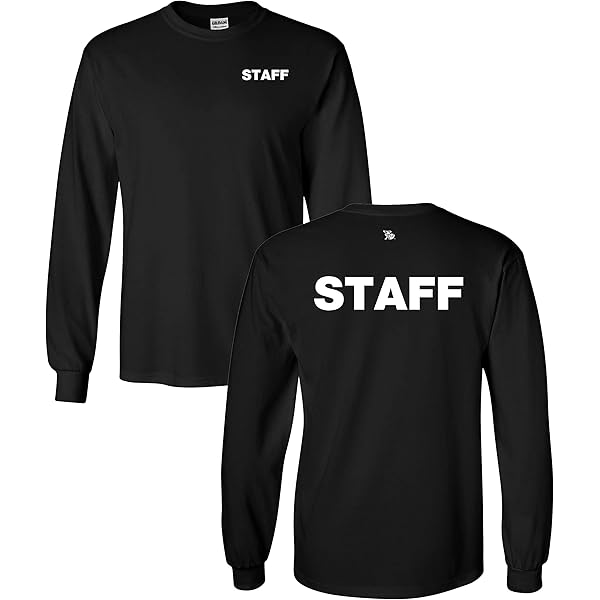 Staff T-Shirt Long Sleeve Silkscreen Front & Back Ultra Cotton