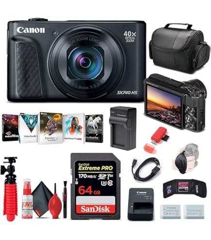 Amazon.com : Canon PowerShot SX740 HS Digital Camera (Black