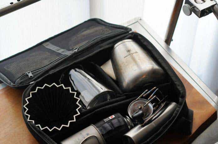 割れ物もOK】スノーピークのケースが、コーヒー道具セットの運搬に最適