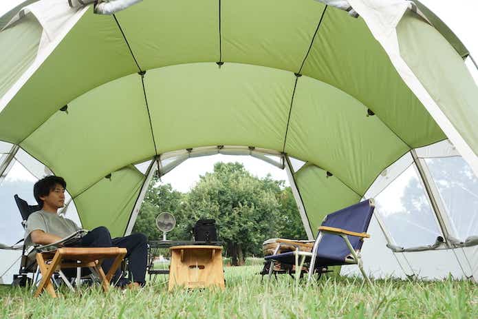 知ってた？モンベルのキャンプ幕「ソレイユ スクリーン」が快適そう