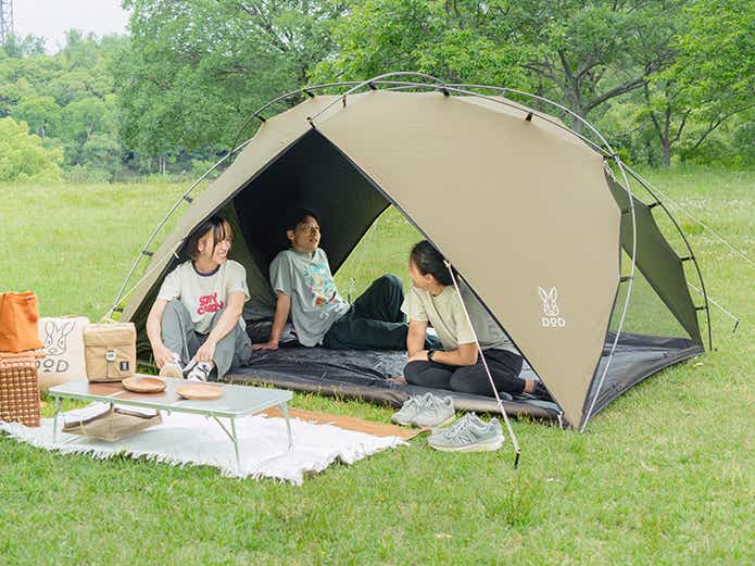 遮光率99.9%超！？DODから真夏のアウトドアを快適にする大型シェード