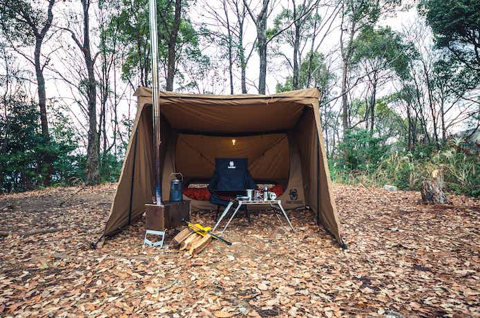 ひろ〜い前室で弱点を克服！ワンティグリスのパップテントが