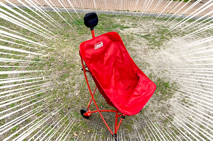 ここからワゴンになります】実質2台分の運搬量。コールマン新作チェア