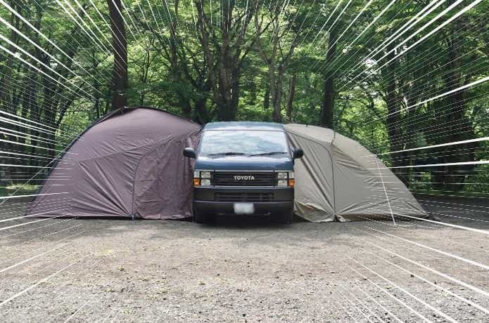 1万円以下】フィールドア「カーサイドシェルタータープ」の実力を徹底
