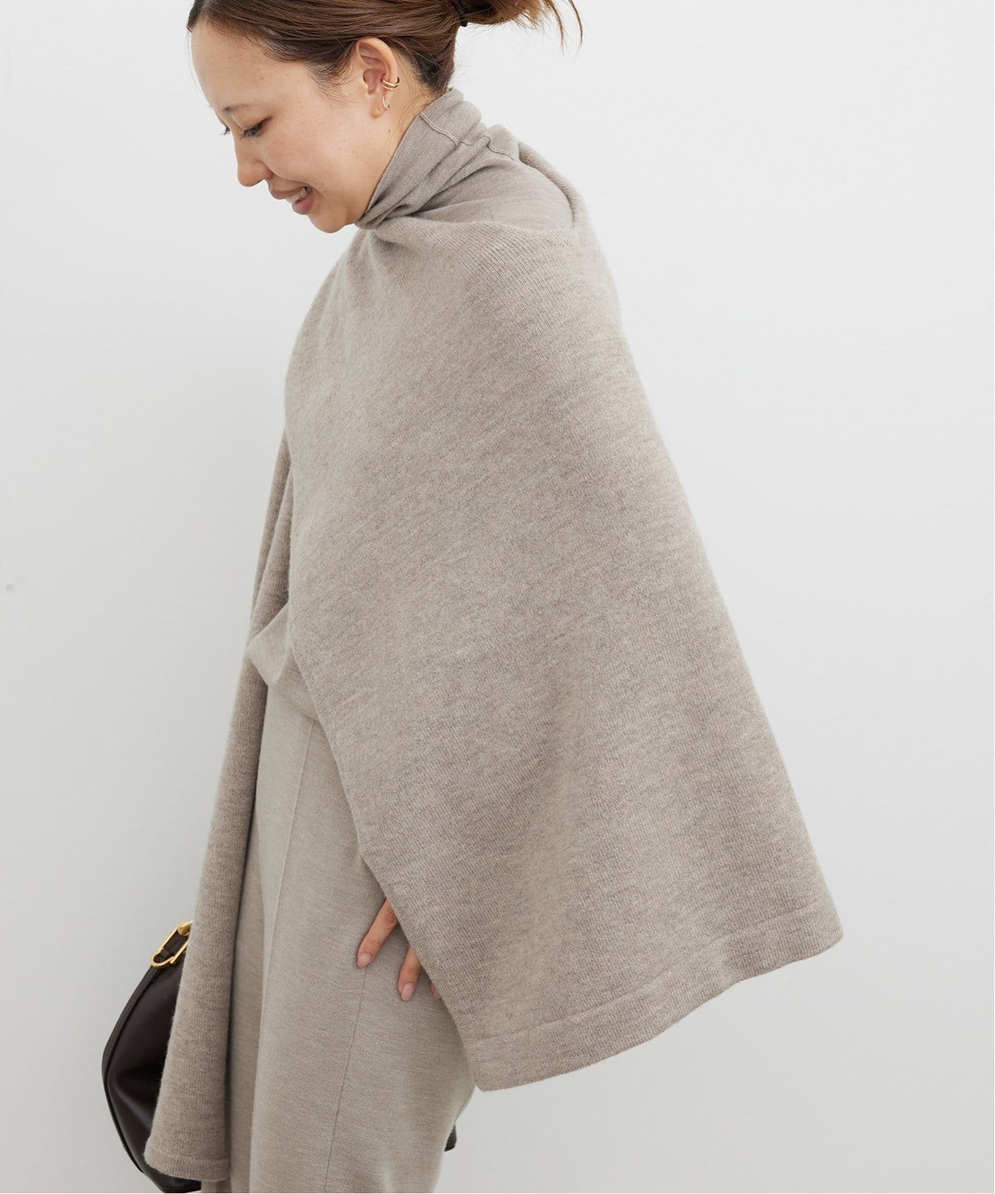 LAUREN MANOOGIAN/ローレン マヌージアン】SLEEVES WRAP（ニット