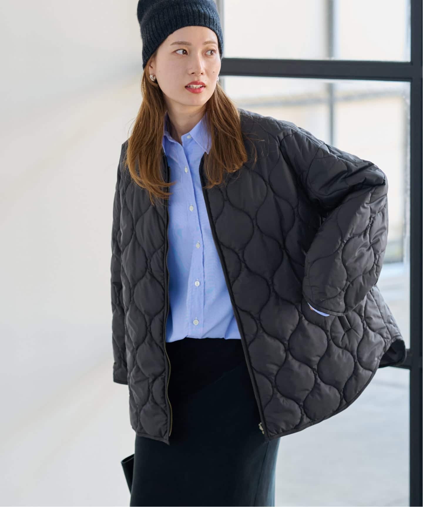 ≪WEB限定 / 追加≫2WAYキルティングブルゾン 3（中綿・キルティング