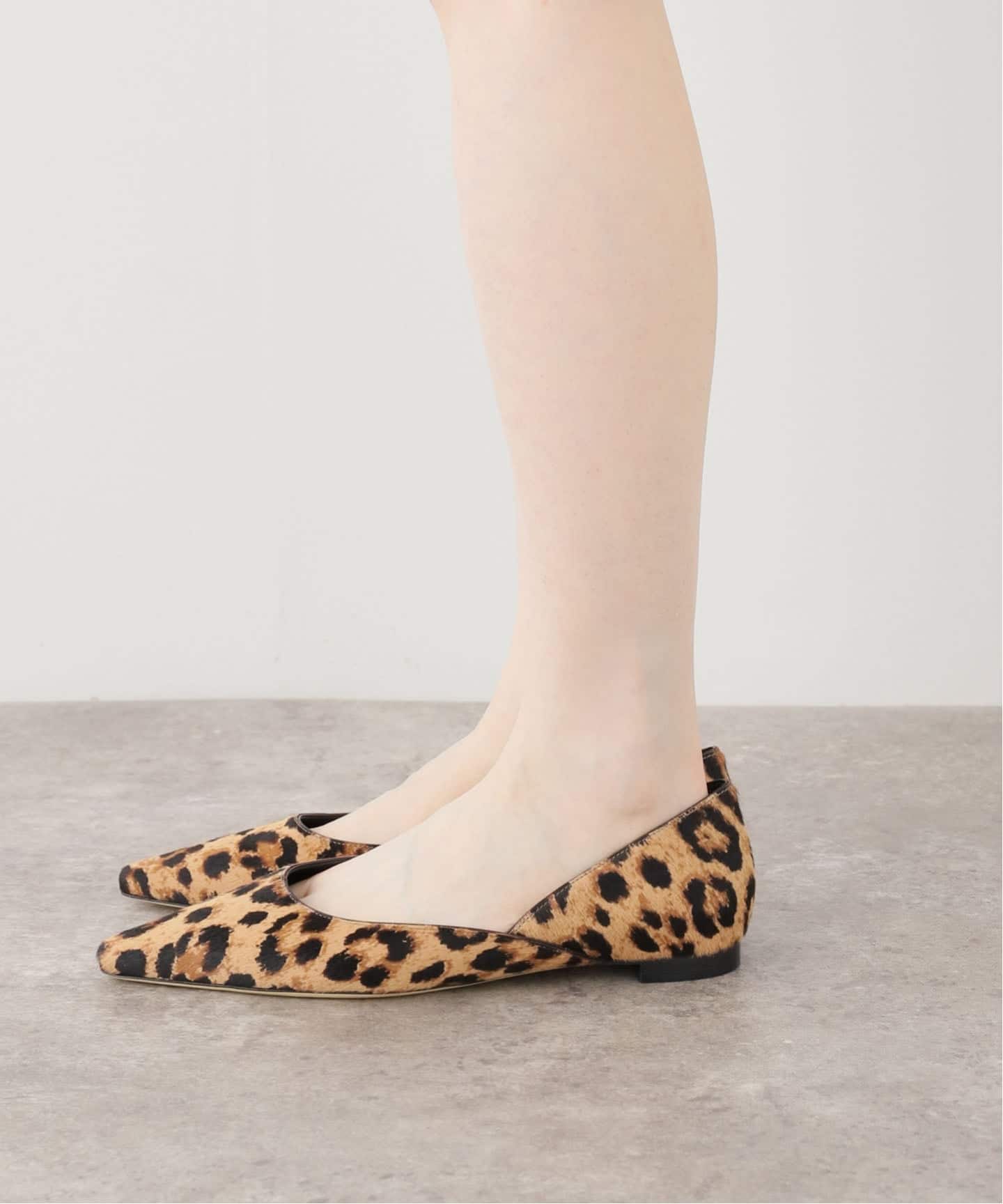 BRENTELLA/ブレンテッラ】LEOPARD BALLET シューズ（フラットシューズ