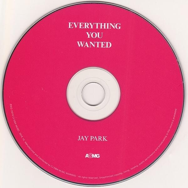 Jay Park (박재범) - EVERYTHING YOU WANTED Lyrics and Tracklist