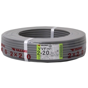 VVF2.0×2C×100m (矢崎エナジーシステム)｜2心｜電線(ケーブル)｜電材堂
