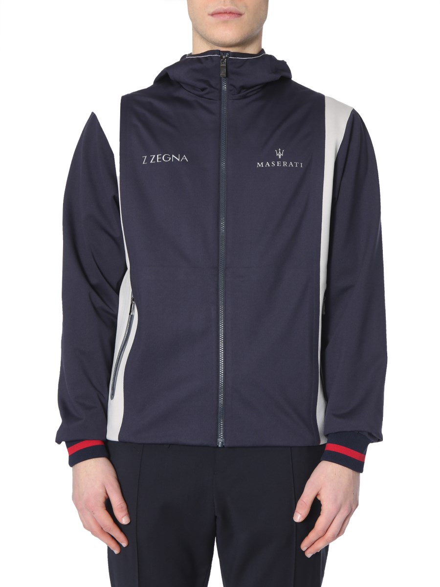 Z ZEGNA - TECHNICAL FABRIC JACKET WITH HOOD - Eleonora Bonucci