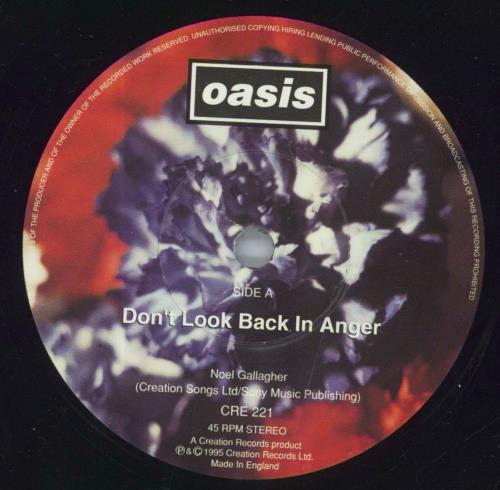 Oasis Don't Look Back In Anger UK 7