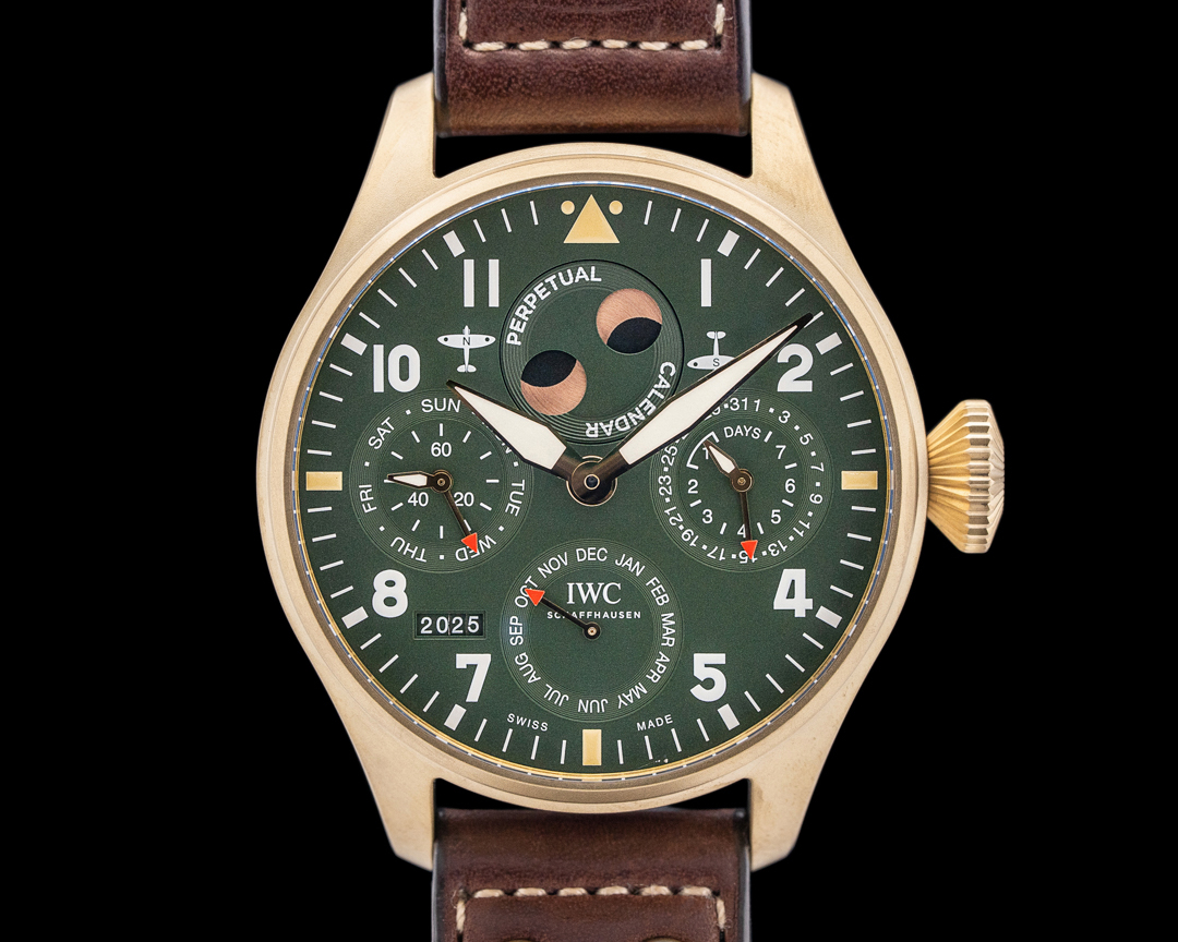 61818) IWC IW503601 Big Pilot Perpetual Calendar Bronze Green Dial