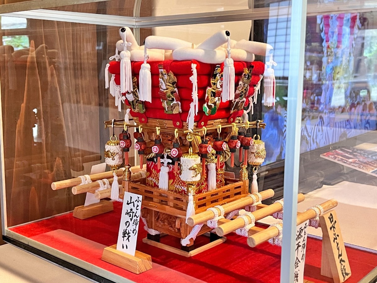 日下布団太鼓のミニチュア模型 - 東大阪経済新聞