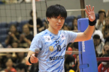 17日の試合でMVPに選ばれたサントリーサンバーズ大阪の小川智大選手