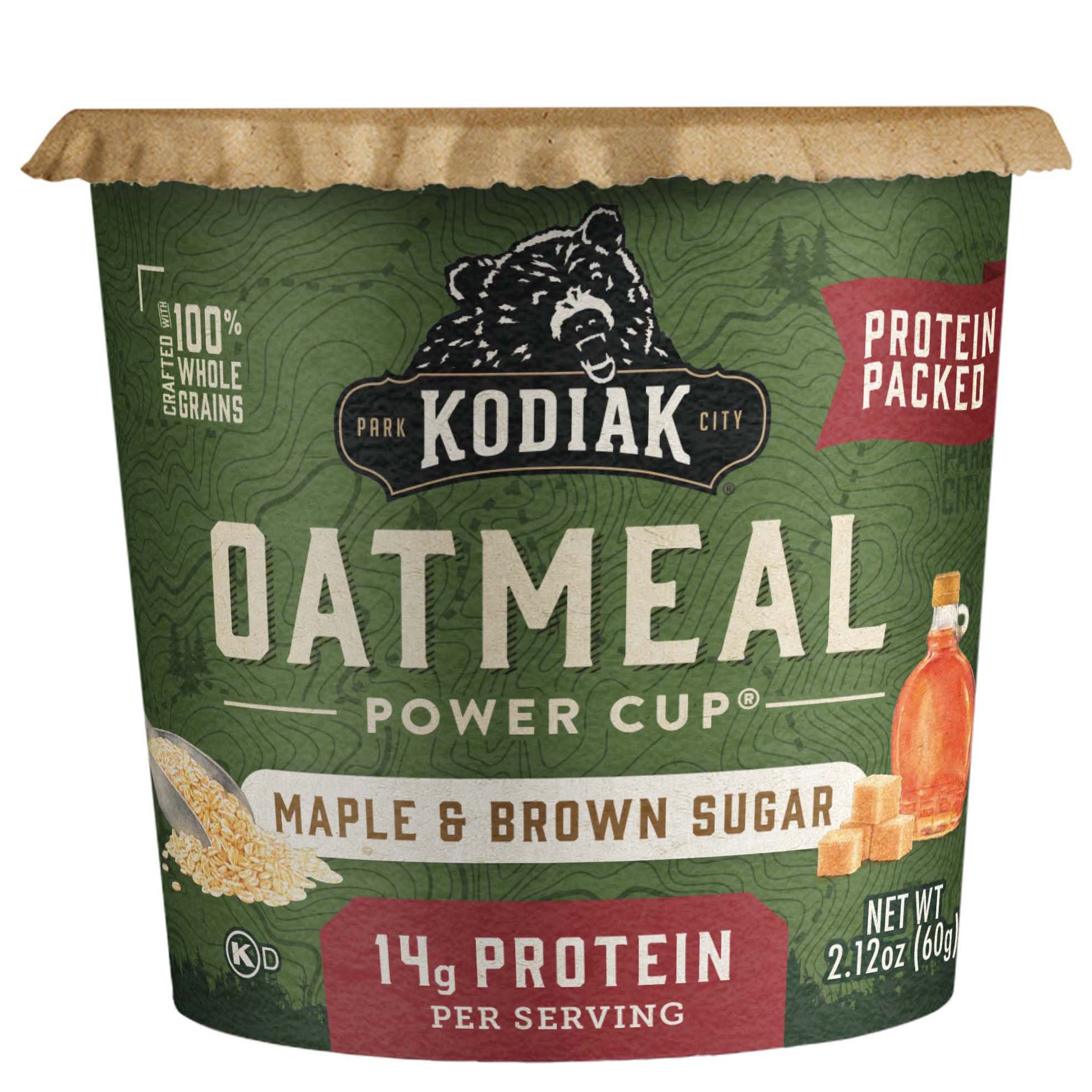 Kodiak 14g Protein Oatmeal Power Cup - Maple & Brown Sugar - Shop
