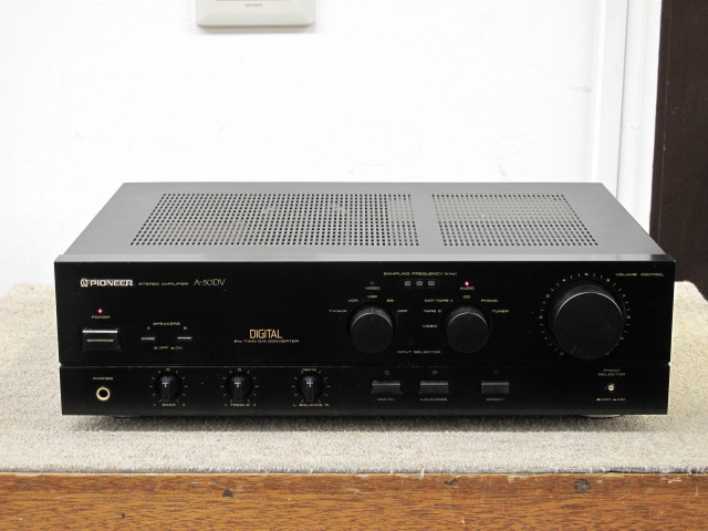 Pioneeer A-515VにDACを搭載 A-50DV 正常動作中アンプ中古 A-515V