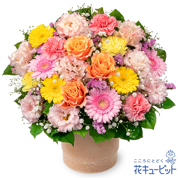 ガーベラのカラフルなアレンジメント - フラワーアレンジメント