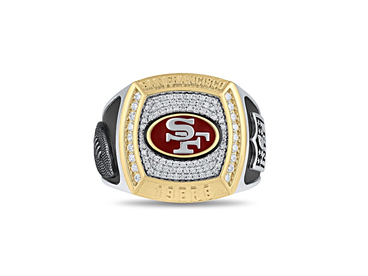 NFL True Fans San Francisco 49ers Ring 0.50ctw Diamonds, Sterling