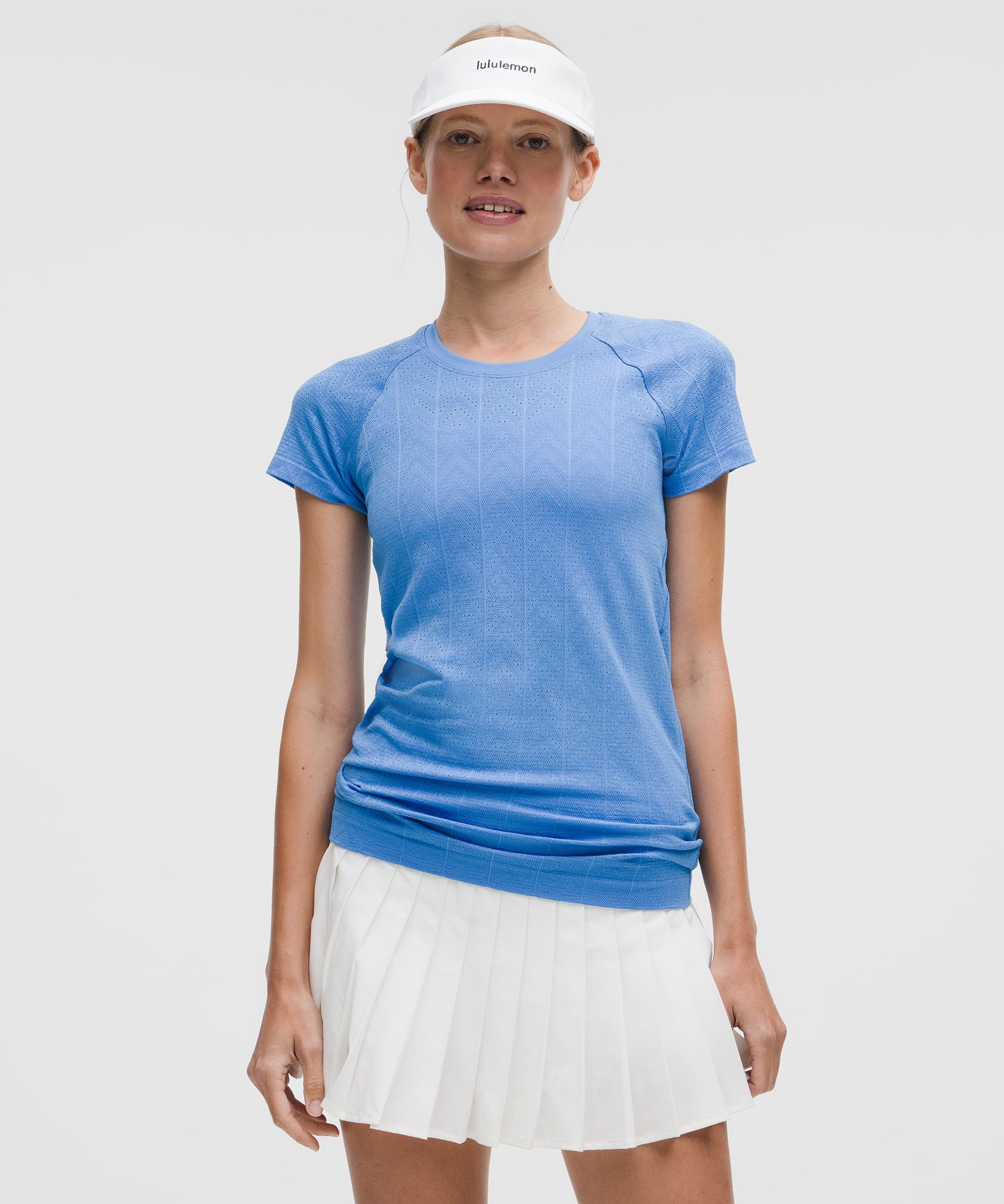 Swiftly Pointelle Short-Sleeve Shirt *Hip Length | Women's Short