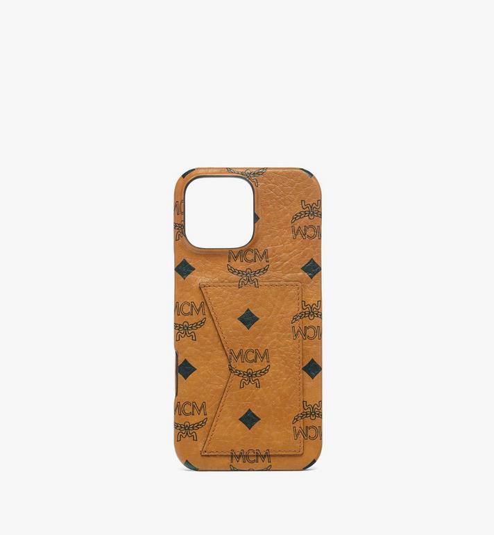 One Size iPhone 16 Pro Max Case in Visetos Cognac | MCM ®US