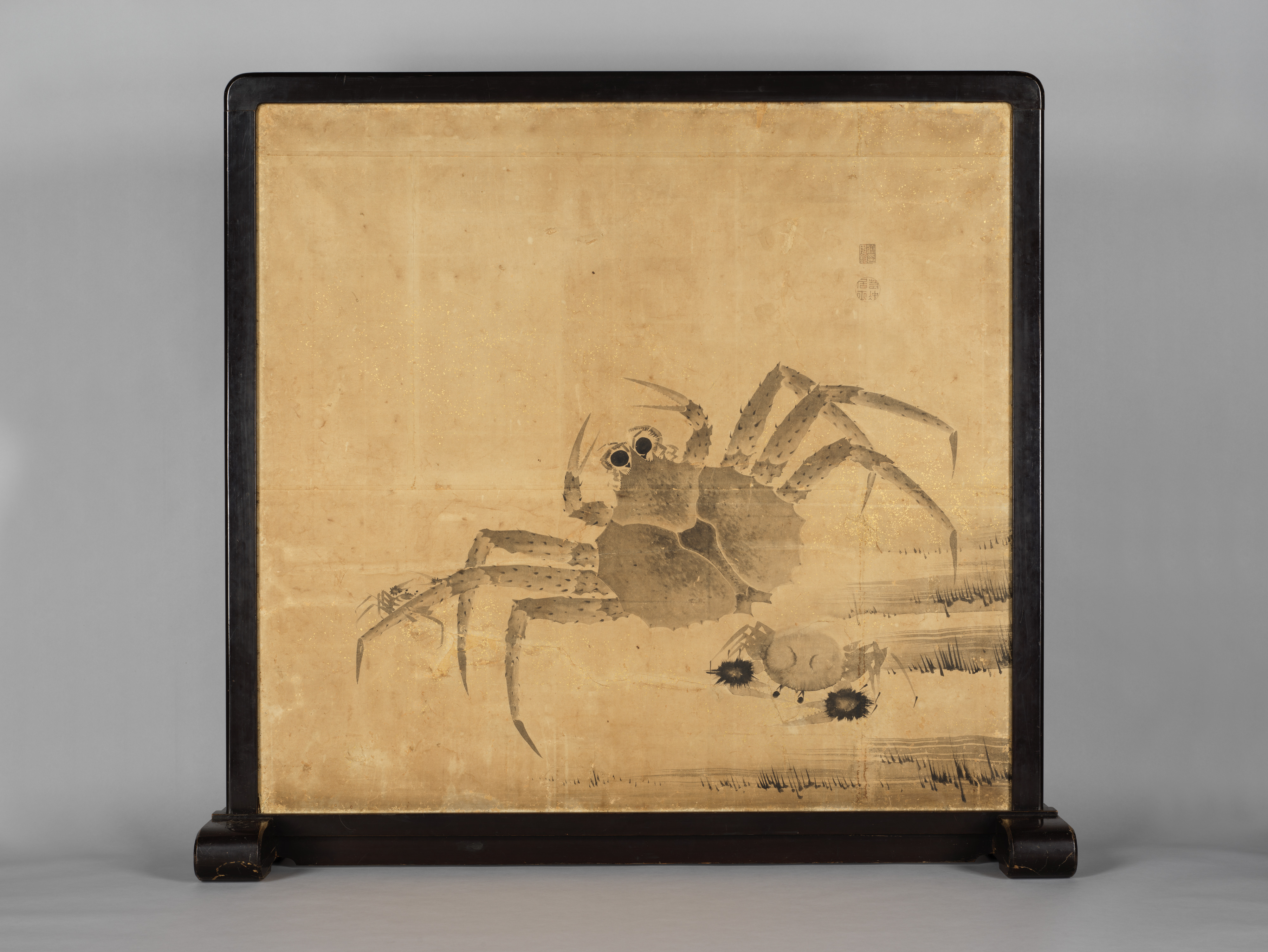 Itō Jakuchū 伊藤若冲 - Crabs and Peonies - Japan - Edo period