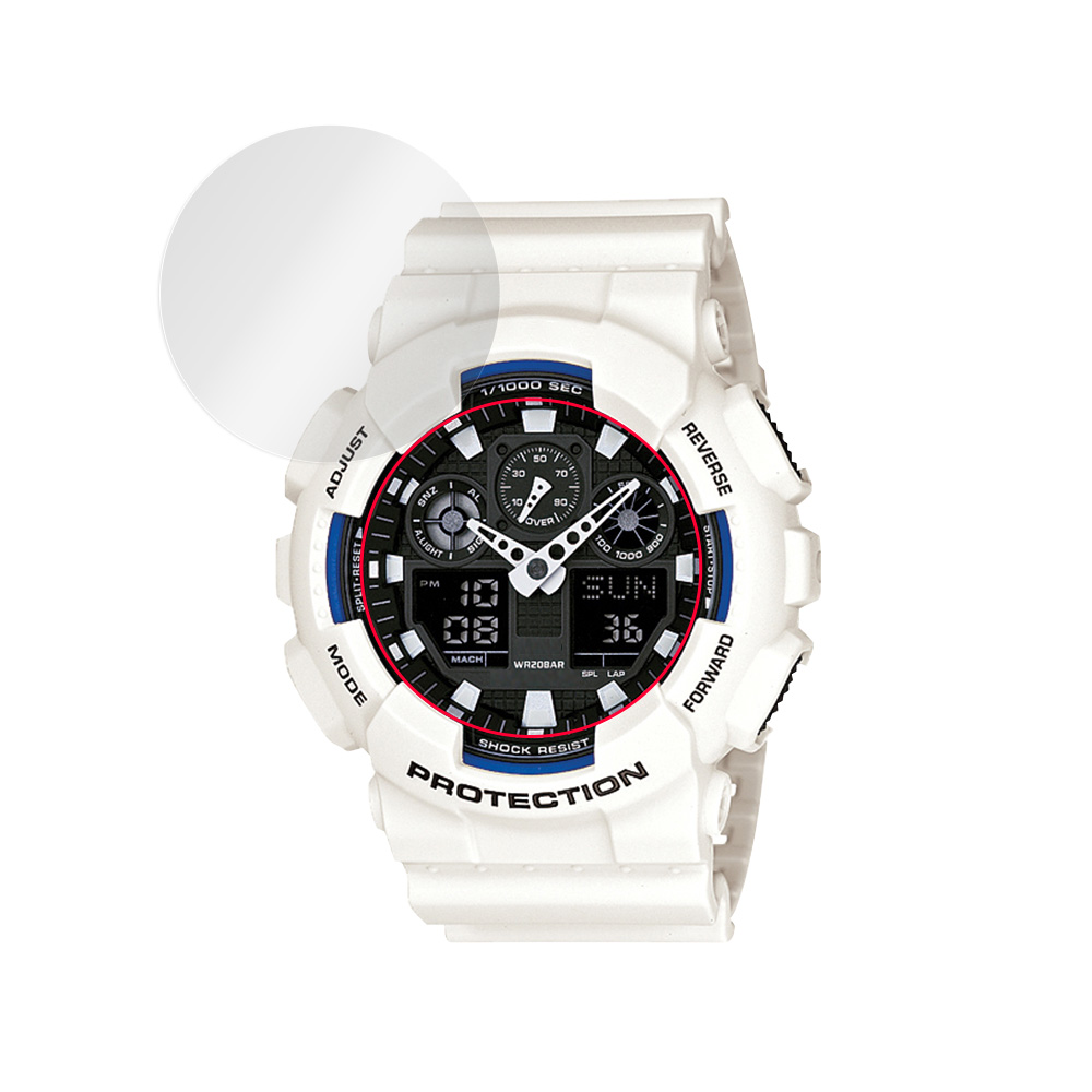 CASIO G-SHOCK GA-100 シリーズ 用 保護フィルム | 低反射タイプ