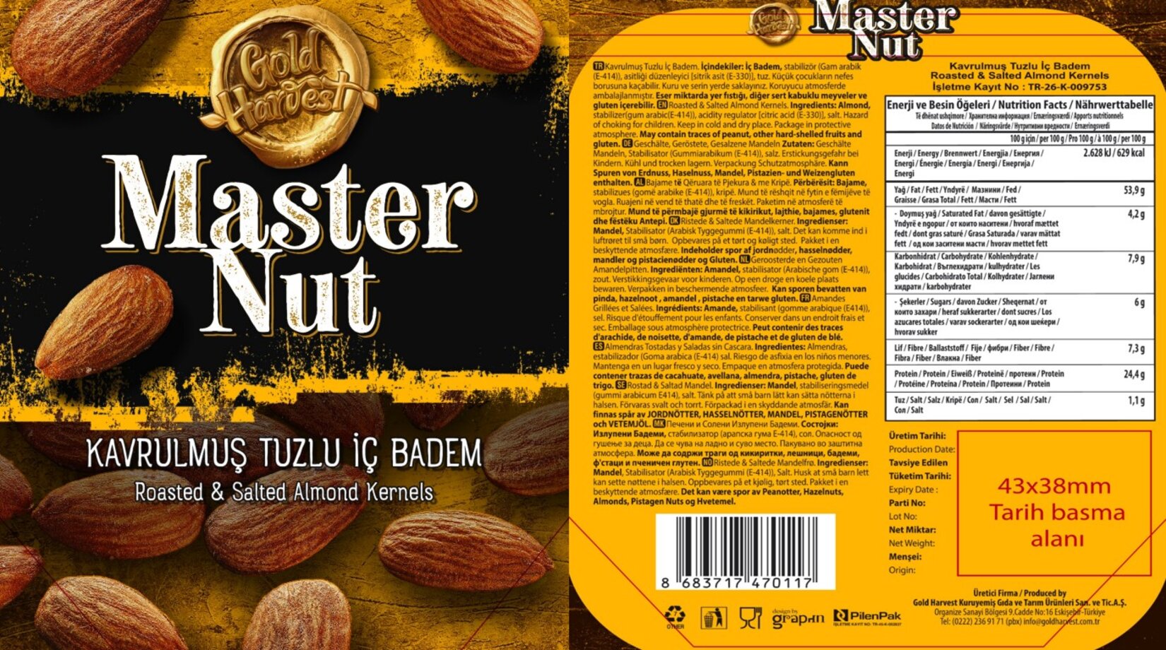 Master Nut Tuzlu Badem 135 G - Migros
