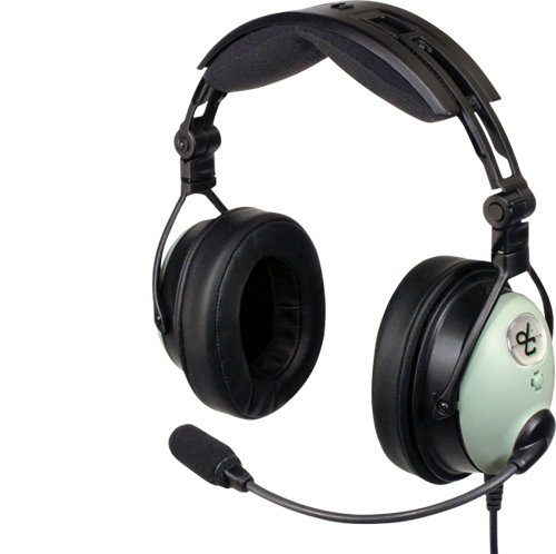 David Clark ONE-XH ANR Headset - Coiled Cord Helicopter Plug