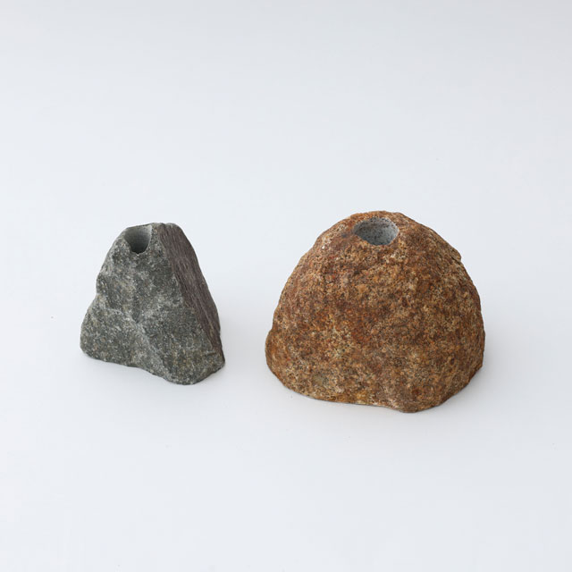 WEB限定】INASE 石の花入れ 根府川石/本小松石｜園芸｜中川政七商店