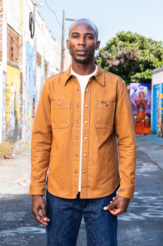 Iron Heart CPO Work Shirt - IHSH-189-BRN - 17oz Cotton Duck