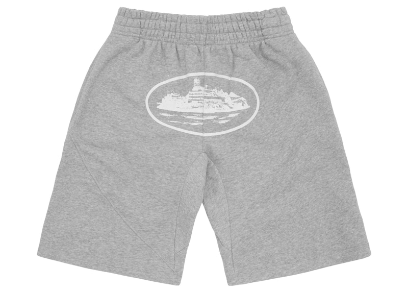 Corteiz OG Alcatraz Shorts Heather Grey Men's - SS23 - US