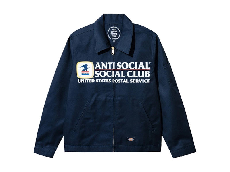 Anti Social Social Club x USPS Work Jacket Dark Navy Men's - FW24 - US