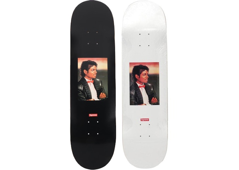 Supreme Michael Jackson Skateboard Deck Black/White Set - US