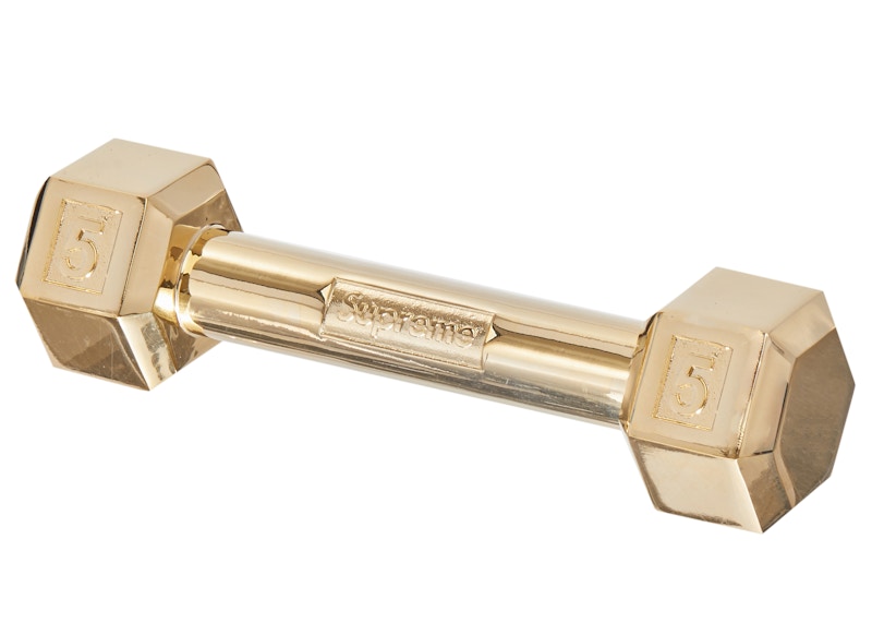 Supreme Plated Dumbbell Gold Plated - FW19 - US