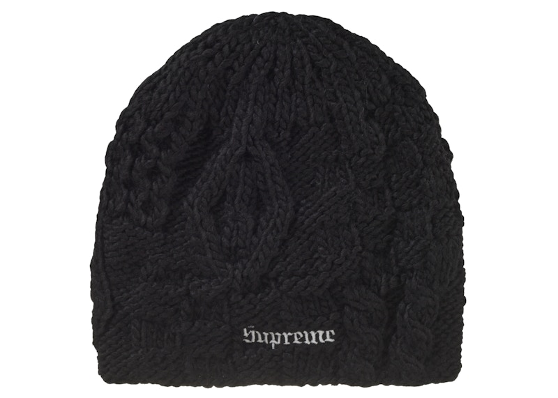 Supreme Block Knit Beanie Black - SS25 - US