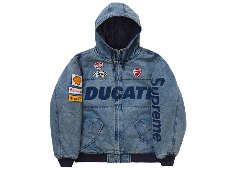 Supreme Ducati Hooded Work Jacket Denim Men's - SS24 - US