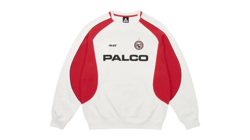 Palace Pro Team Palco Crew White Men's - SS25 - US