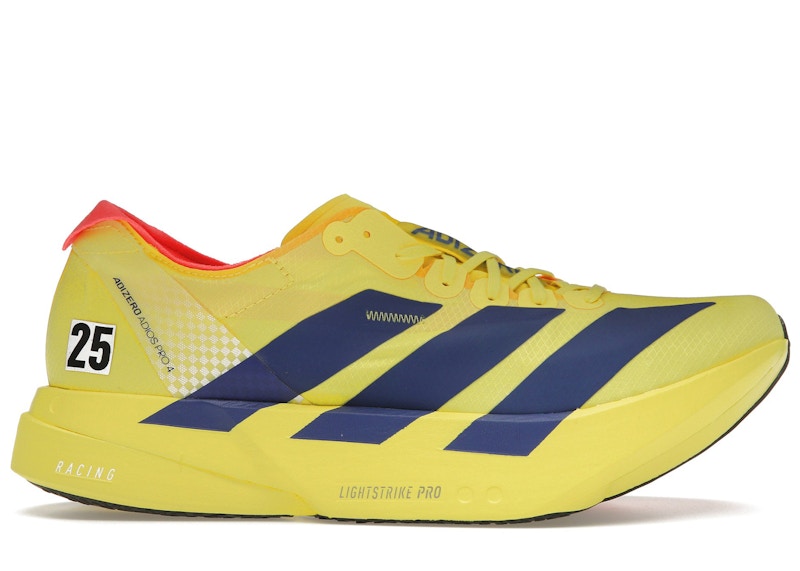 adidas Adizero Adios Pro 4 Yellow Navy Men's - JR6373 - US