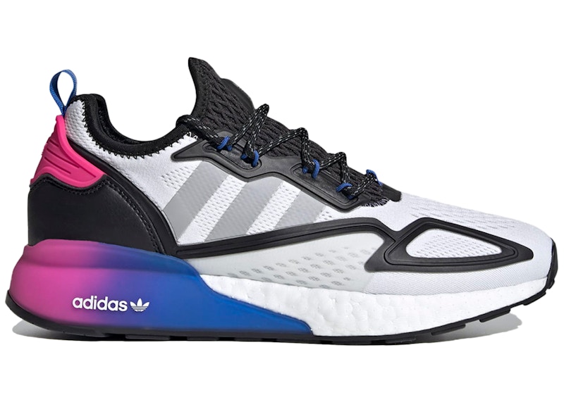 adidas ZX 2K Boost White Multi Purple Pink Men's - FX8835 - US