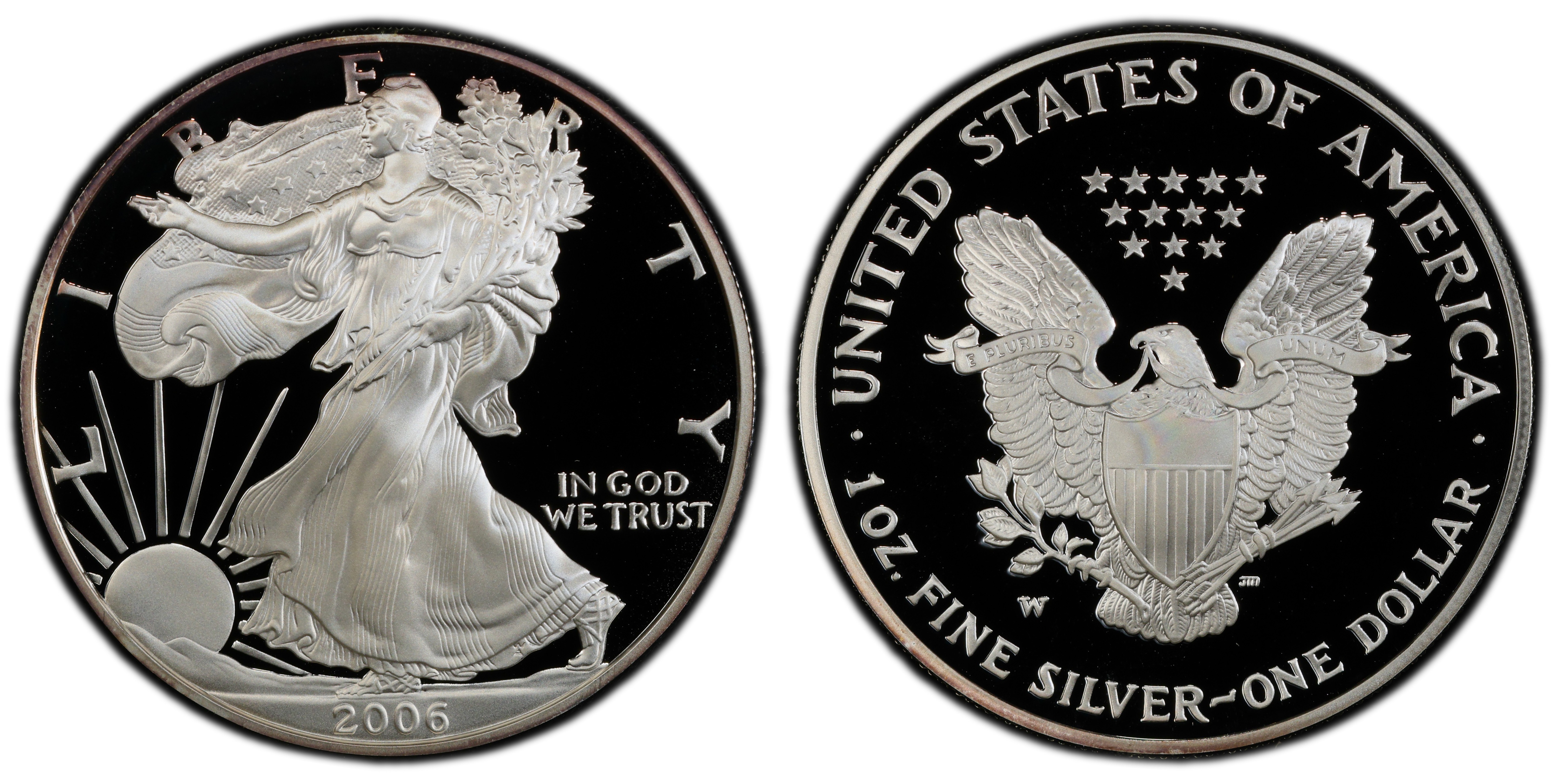 2006-W $1 Eagle-20th Anniversary, DCAM (Proof) Silver Eagles