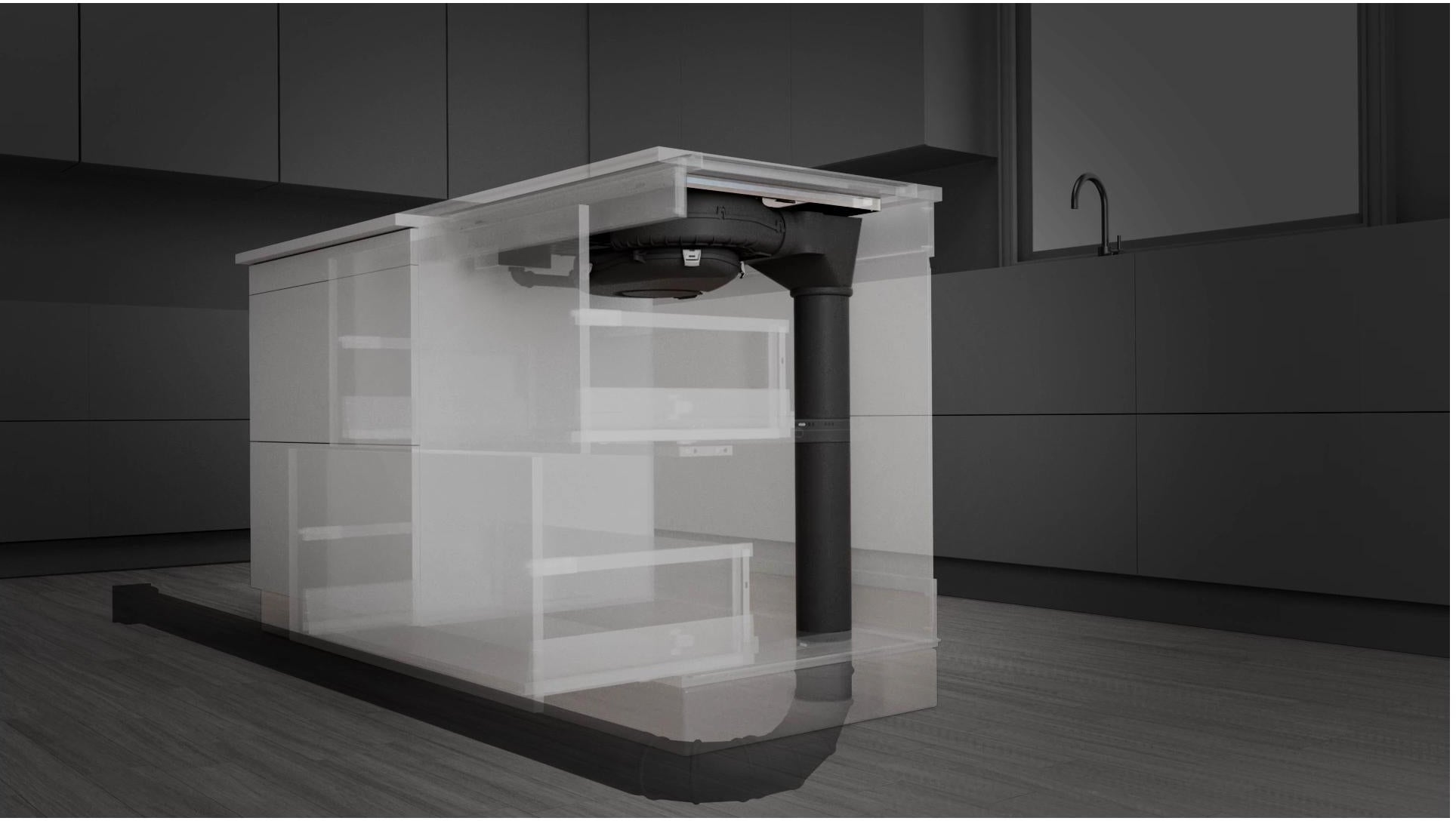 Jenn Air JIDT836SBL 36 Inch Downdraft Induction Cooktop: Black