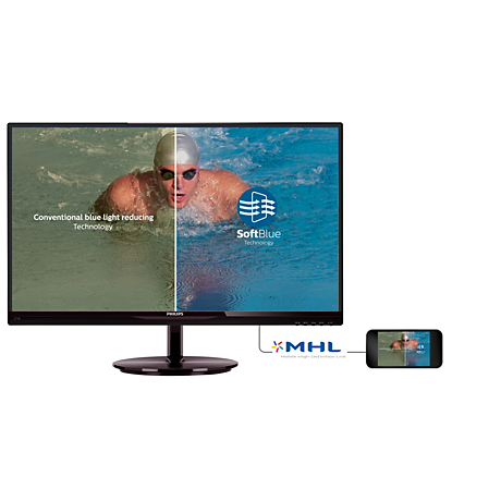 Philips SoftBlue テクノロジー搭載液晶モニター 274E5EDSB/11 の