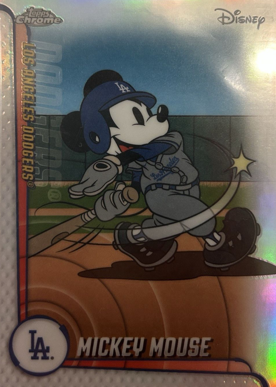 Mickey Mouse (Dodgers) 2025 Topps Chrome Update #MLBA-1 Mickey