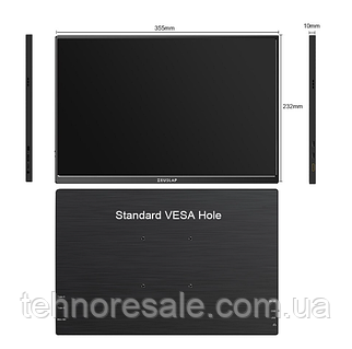 Портативный монитор Zeuslap P16 ультратонкий 16