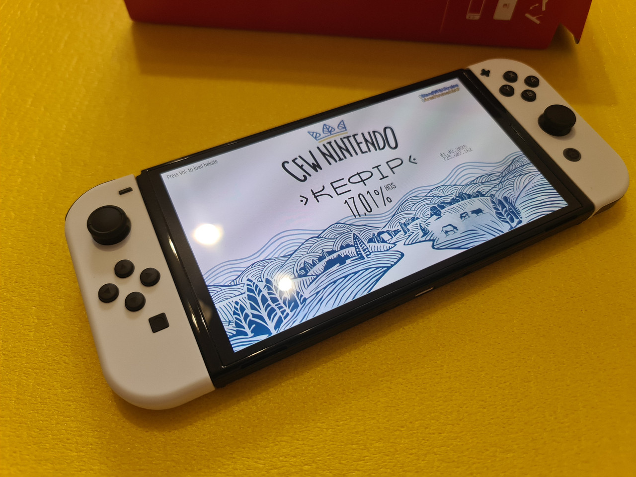 Прошита (чипована) НОВА nintendo switch oled 64+128 gb kefir with